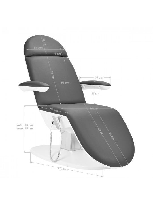 Електричне косметичне крісло Двигун 2240 Eclipse 3 сірий