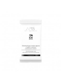 Apis detox detoxifying algae mask with bamboo charcoal and ionized silver 20 g