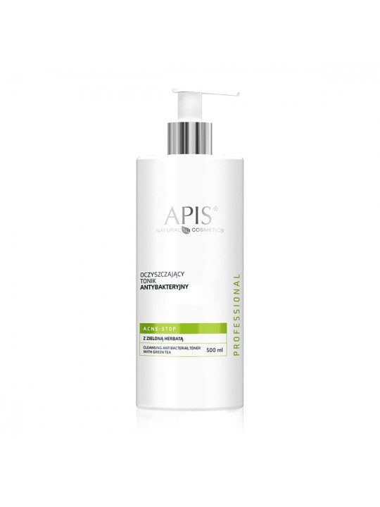 Apis acne-stop cleansing antibacterial tonic. with green tea 500 ml