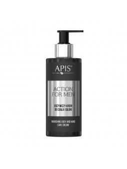 Apis action vyrams - maitinamasis kūno ir rankų kremas 300 ml