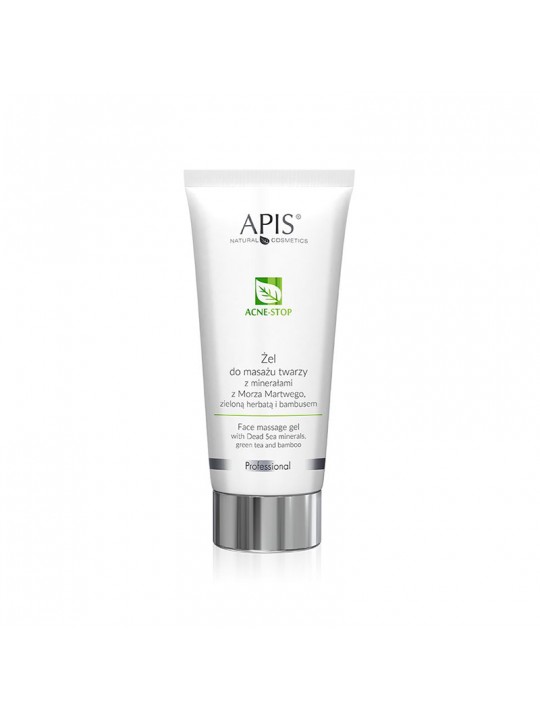 Apis acne-stop розгладжуючий масажний гель для жирної шкіри обличчя з мінералами Мертвого моря, зеленим чаєм і бамбуком