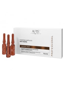 Apis cafea shot anti-imbatranire fiola de cafea cu acid cafeic si extract de mac, "efect de plumping" 10 x 3,5 ml