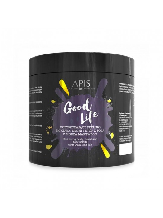 Apis good life oczyszczający peeling do ciała, dłoni i stóp, 700 g