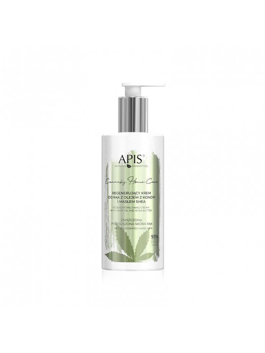 Apis cannabis home care regenerating hand cream with hemp oil and shea butter 300 ml