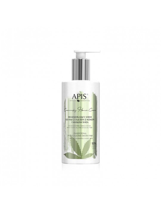 Apis Cannabis Home Care regenerierende Handcreme mit Hanföl und Sheabutter 300 ml