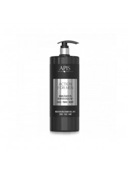 Apis action for men moisturizing body wash gel 3in1 capacity 1L