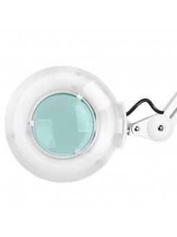 Lampa lupa S4 + statyw biała