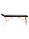 Holz Faltplatz für Massagen Komfort Activ Fizjo Lux 2 Segment 190x70 schwarz