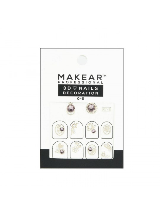 Makear 3D Nails Decoration 05 – Nagelsticker mit Strasssteinen
