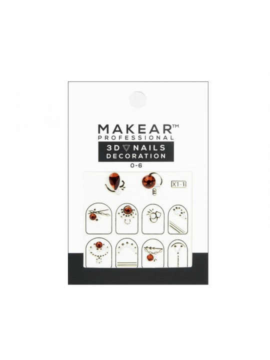 Makear 3D Nails Decoration 06 - stickers for nails with zircons