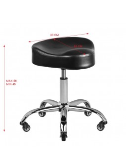 Табурет перукарський Gabbiano A450 чорний