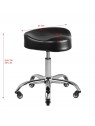Gabbiano hairdressing stool A450 black
