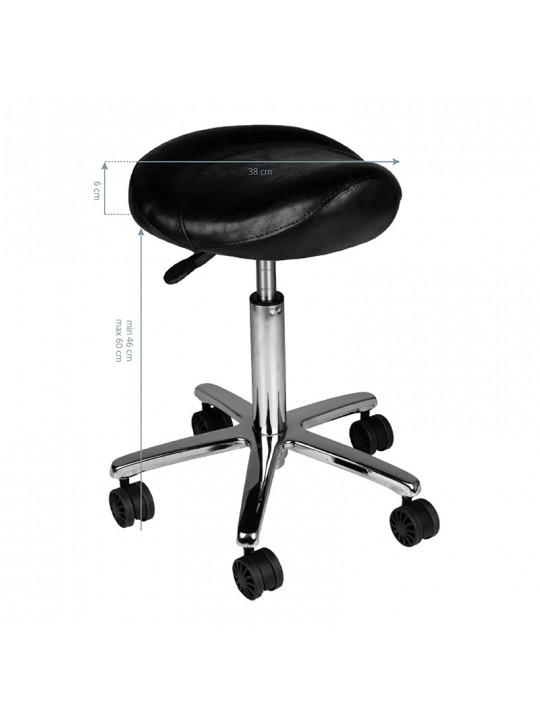 AM-320 beauty/hairdressing stool, black