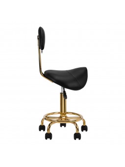 Cosmetic stool 6001-G gold - black