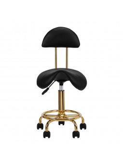 Cosmetic stool 6001-G gold - black