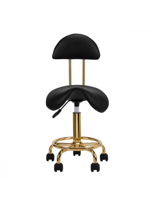 Cosmetic stool 6001-G gold - black