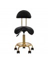 Cosmetic stool 6001-G gold - black