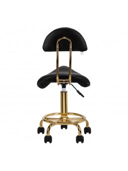 Cosmetic stool 6001-G gold - black