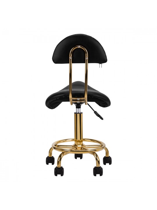 Cosmetic stool 6001-G gold - black