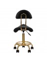 Cosmetic stool 6001-G gold - black