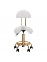 Cosmetic stool 6001-G gold - white