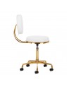 H5 cosmetic stool, white gold