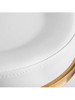 H5 kosmetinė taburetė, balto aukso