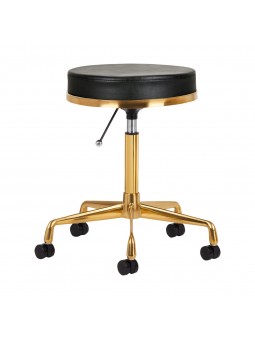 H4 cosmetic stool, gold, black