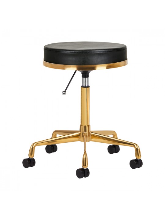 H4 cosmetic stool, gold, black