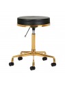 H4 cosmetic stool, gold, black