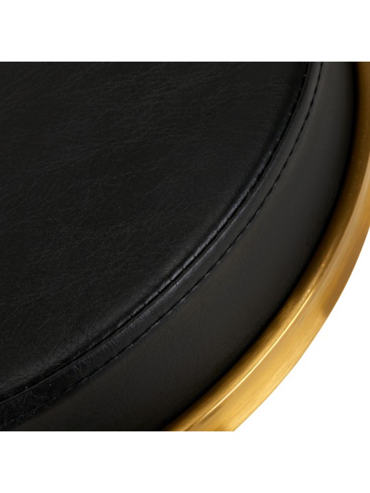 H4 cosmetic stool, gold, black