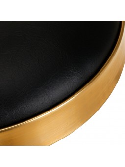 Taboret kosmetyczny H7 złoty czarny