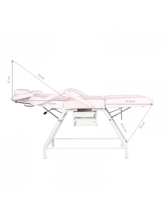 Ivette pink eyelash treatment chair