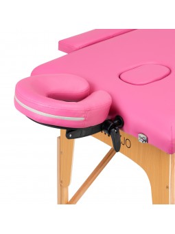 Stół składany do masażu drewniany Komfort Activ Fizjo 2 segmentowe róż