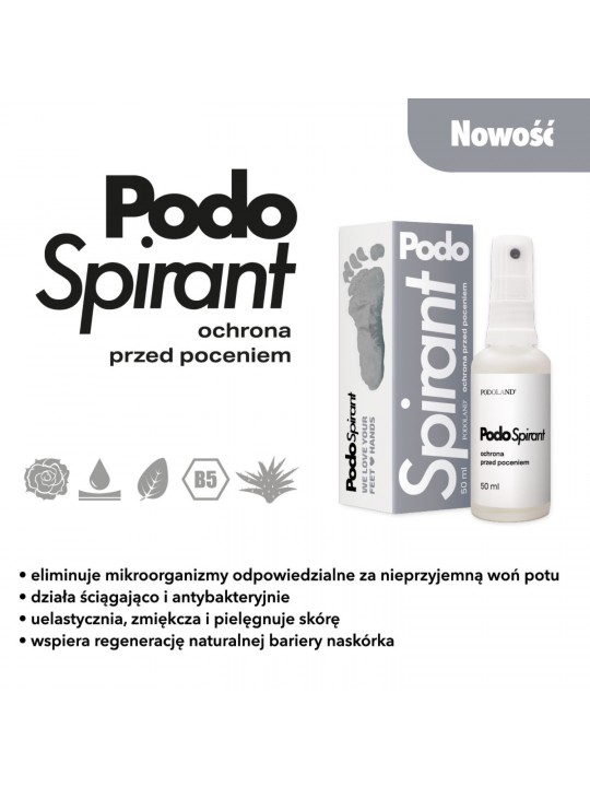 Podoland PodoSpirant 50 ml - Protecţie împotriva transpiraţiei