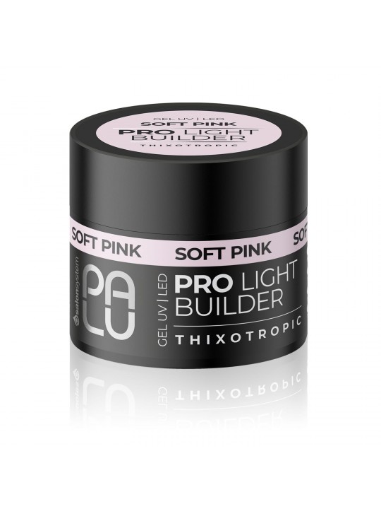 Palu Gel Pro Light Builder Thixotropic Soft Pink UV/LED - Багатофункціональний будівельний гель для укладання нігтів 90г