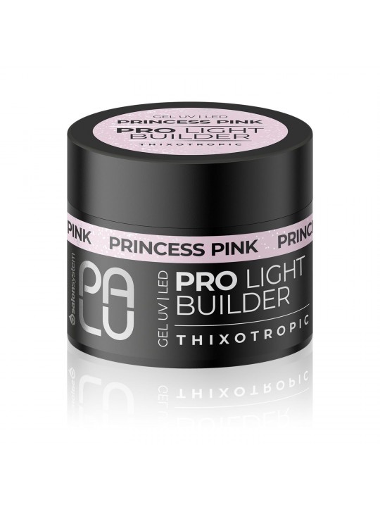 Palu Gel Pro Light Builder Thixotropic Princess Pink UV/LED - Daugiafunkcinis Builder gelis nagų formavimui 90g