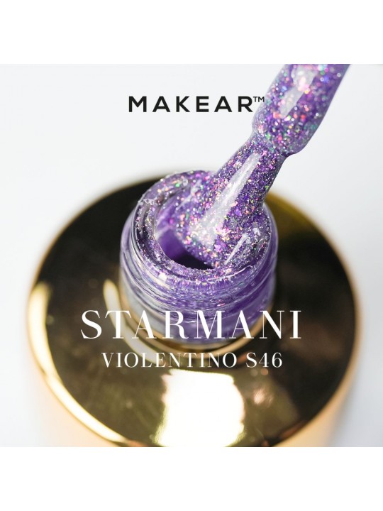 Лак для нігтів Makear Hybrid 8 мл - Violetino Starmani S46