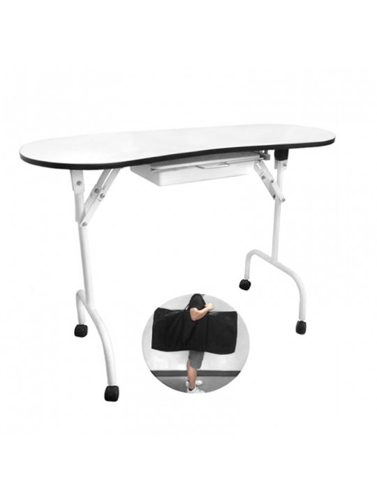 Folding desk 4031 white + bag