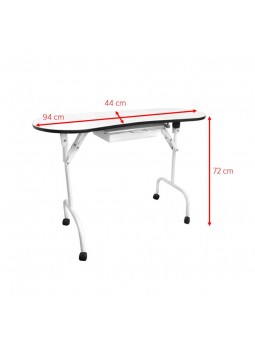 Folding desk 4031 white + bag