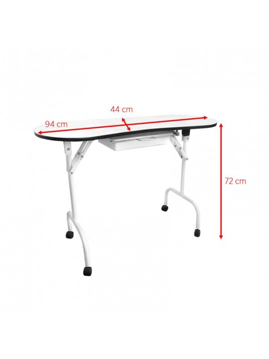 Folding desk 4031 white + bag