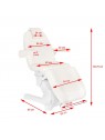 ELECTRIC COSMETIC CHAIR. A-207 WHITE/IVORY (4 ENGINES)