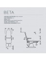 Fotel podologiczny NAMROL Beta 1 - 1 silnik z dzielonym podnóżkiem