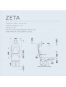 Fotel podologiczny NAMROL Zeta 4 net - 4 silniki z dzielonym podnóżkiem