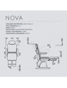 Fotel podologiczny NAMROL Nova 3 - 3 silniki z dzielonym podnóżkiem