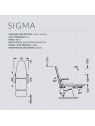 Fotel podologiczny NAMROL Sigma 4 - 4 silniki łączony podnóżek