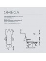 Fotel podologiczny NAMROL Omega 3 - 3 silniki  z dzielonym podnóżkiem