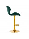 4Rico Bar stool QS-B15, green velvet