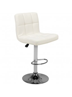 Hoker barowy M06 pikowany regulowany białe