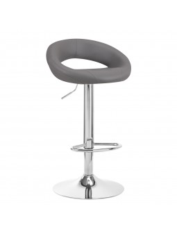 4Rico QS-B10 eco bar stool, gray leather